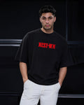 Men's "NEST-WH" Oversized T-Shirt – Black