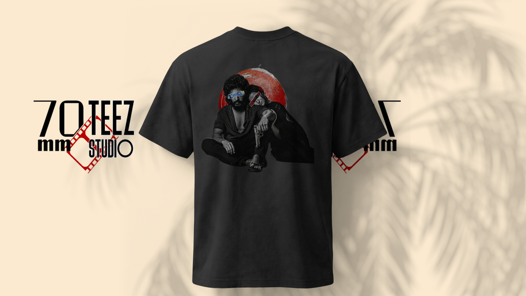 DC-MADNESS Oversized Front & Back Print T-Shirt