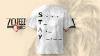 STAY-INTERSETTLER Oversized Front & Back Print T-Shirt